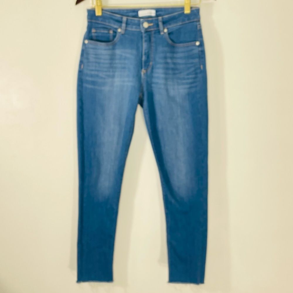 Ann Taylor LOFT The Skinny Raw Hem Denim Jeans Size 26/2